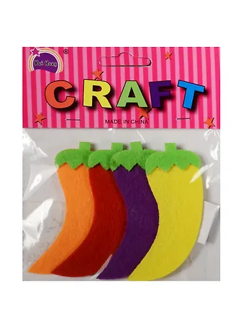 Наборы из фетра в пакете с хедером. Перцы (11-21136-22)