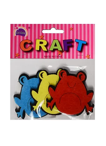 Наборы из фетра в пакете с хедером. Лягушки (11-21136-9)