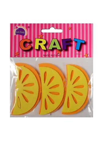 Наборы из фетра в пакете с хедером. Апельсиновые дольки (11-21136-7)