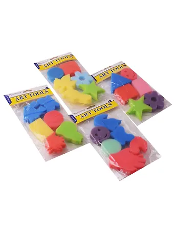 Набор спонжей микс, 6 шт в пакете с хедером