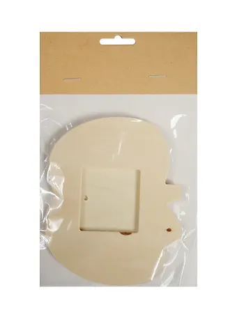 Заготовка для фоторамки в пакете с хедером (фанера), яблоко, 11,5*10 см (11-24942-J8)